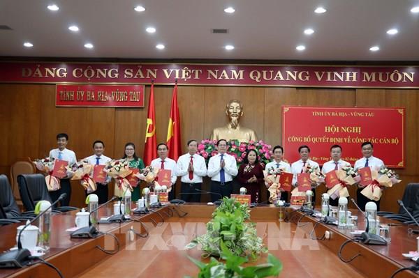 Bà Rịa-Vũng Tàu điều động, bổ nhiệm nhiều cán bộ chủ chốt