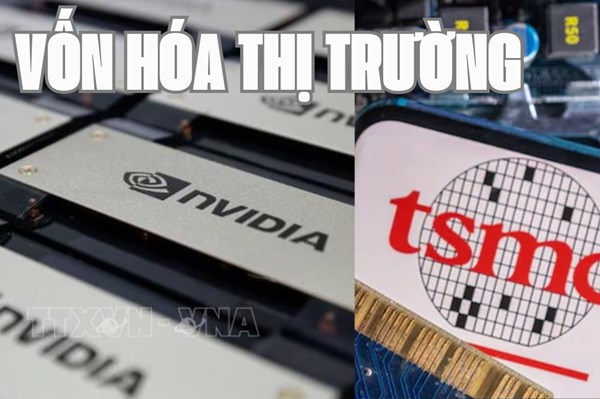 Giá trị thị trường của Nvidia và TSMC tăng vọt 