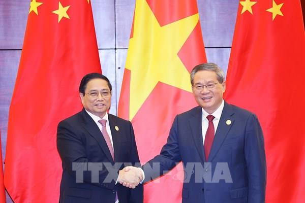 Thủ tướng Chính phủ Phạm Minh Chính hội đàm với Thủ tướng Quốc vụ viện Trung Quốc Lý Cường