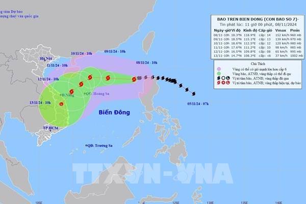 Xuất hiện cơn bão mới có tên quốc tế là TORAJI trên vùng biển Đông Philippines