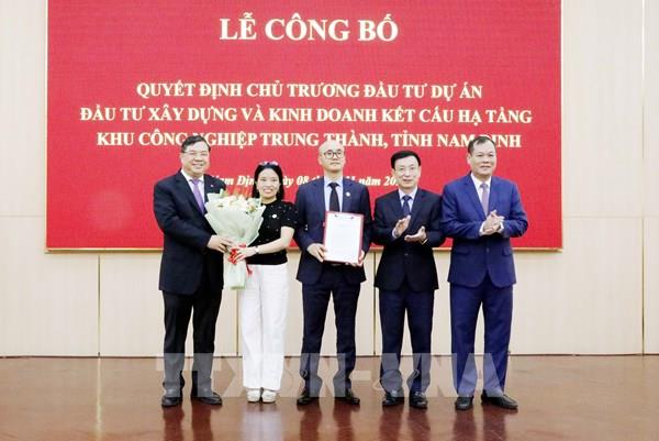 Nam Định công bố quyết định chủ trương đầu tư dự án Khu Công nghiệp Trung Thành