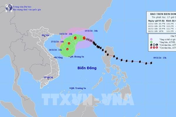 Tin mới nhất về bão số 8: Gió giật cấp 11 trên vùng biển Bắc Biển Đông