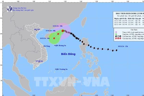 Bão số 8 di chuyển theo hướng Tây và suy yếu thành áp thấp nhiệt đới