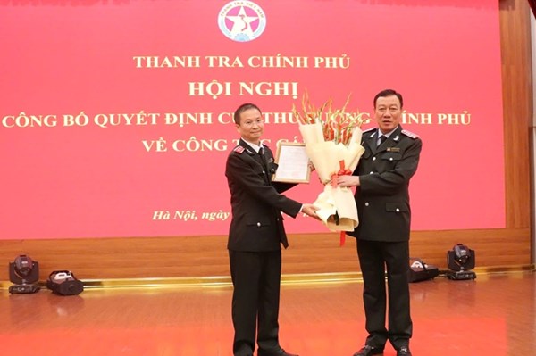 Trao Quyết định bổ nhiệm Phó Tổng Thanh tra Chính phủ Lê Tiến Đạt