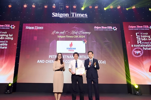 PVFCCo được vinh danh "Doanh nghiệp vì cộng đồng" 