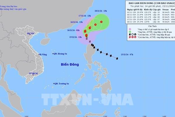 Dự báo thời tiết ngày 16/11: Bão Usagi gây gió giật cấp 11, xuất hiện bão Man-yi