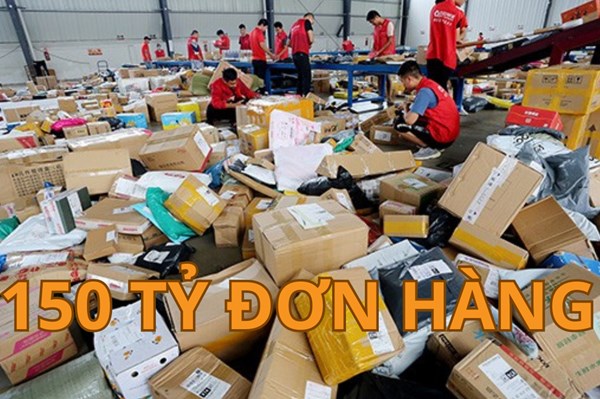 Chuyển phát nhanh của Trung Quốc lần đầu tiên đạt 150 tỷ đơn hàng