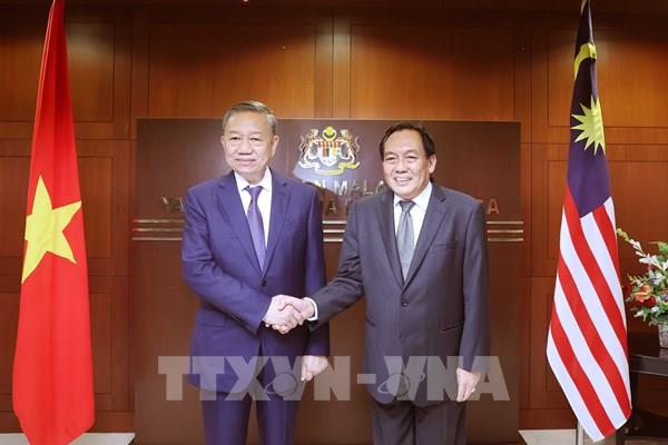 Tổng Bí thư Tô Lâm hội kiến Chủ tịch Thượng viện Malaysia