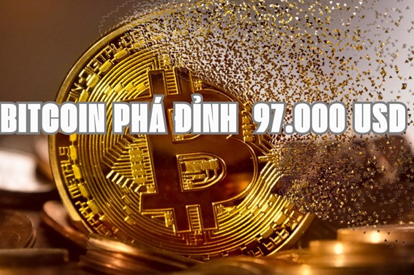 Bitcoin phá ngưỡng 97.000 USD