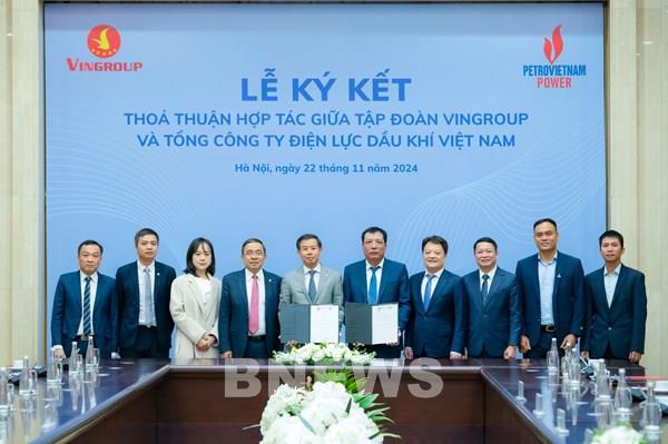 Vingroup và PV Power hợp tác phát triển hạ tầng năng lượng xanh