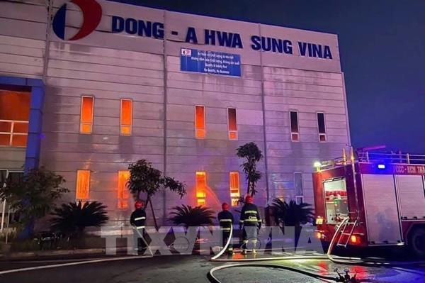 Hải Phòng: Hỏa hoạn thiêu rụi hàng ngàn m2 nhà xưởng tại Khu công nghiệp Tràng Duệ