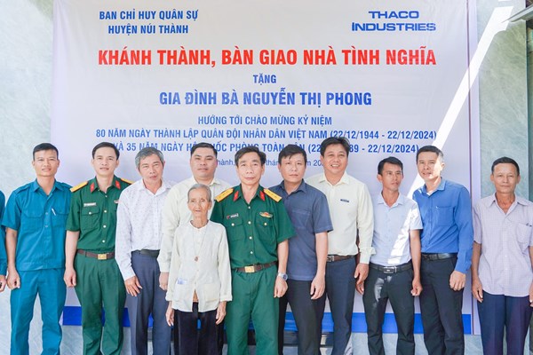 THACO Chu Lai trao tặng 37 ngôi nhà tình nghĩa cho gia đình chính sách ở Quảng Nam