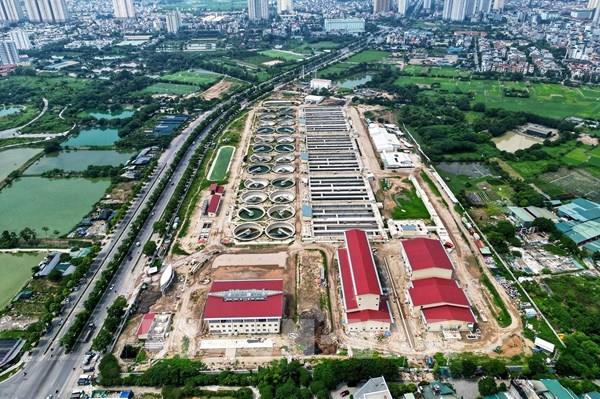 Hà Nội vận hành thử Nhà máy xử lý nước thải Yên Xá đúng kế hoạch