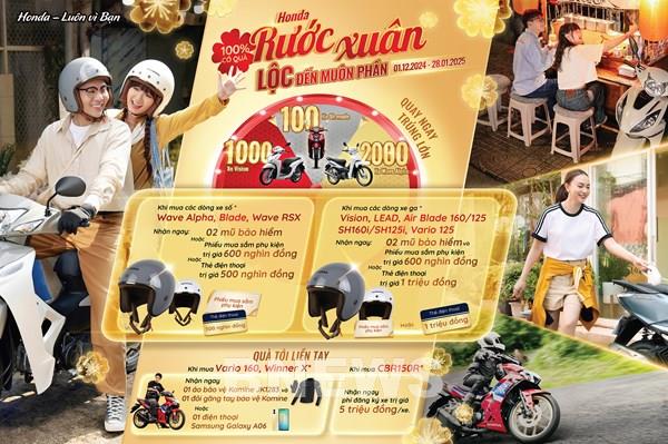 Honda Việt Nam tung ra chương trình khuyến mại xe máy lớn nhất trong năm