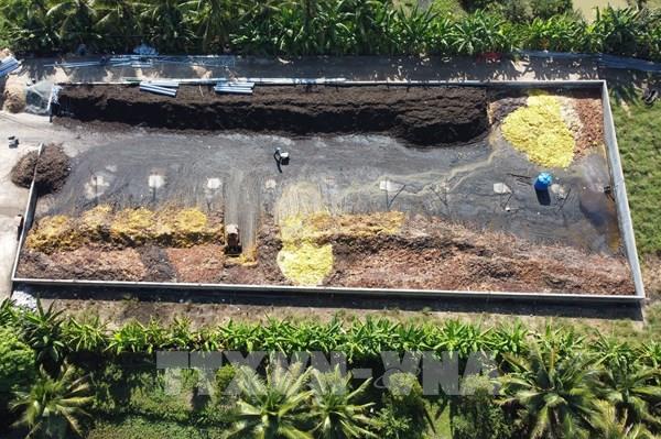 Đồng Tháp xử phạt cơ sở sản xuất giá thể hữu cơ gây ô nhiễm