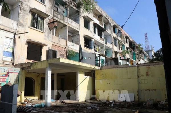 Toàn bộ các hộ dân đã di dời khỏi chung cư xuống cấp ở Huế