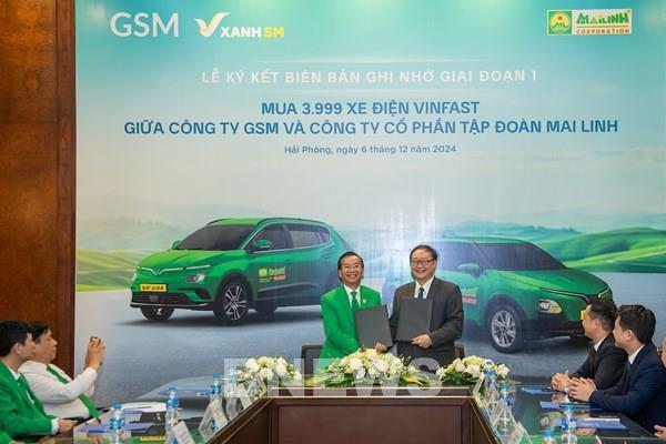 Taxi Mai Linh mua và thuê gần 4.000 ô tô điện VinFast từ GSM để chuyển đổi xanh