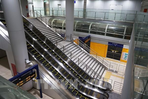 Bên trong nhà ga lớn nhất tuyến metro số 1 Thành phố Hồ Chí Minh