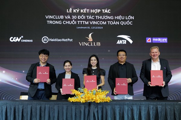 VinClub hợp tác với nhiều thương hiệu trong hệ thống TTTM Vincom