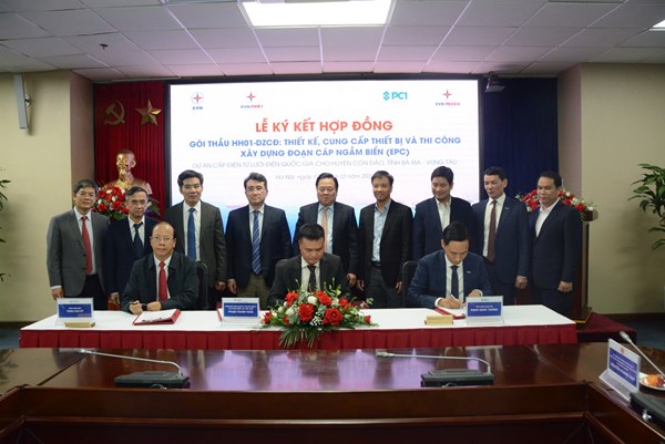 EVN và PC1 ký hợp đồng xây dựng cáp ngầm biển cấp điện cho huyện Côn Đảo