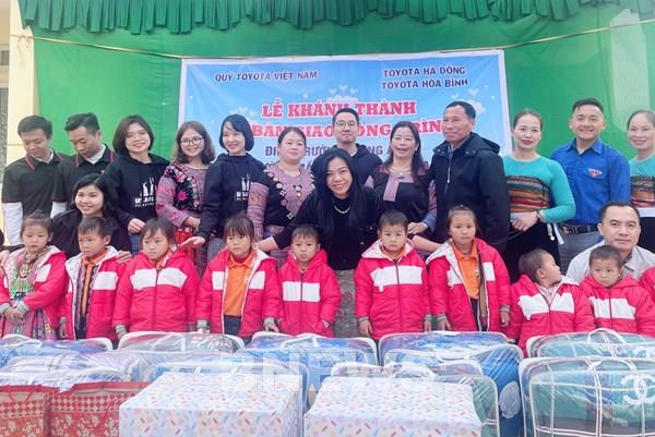 Quỹ Toyota Việt Nam bàn giao điểm trường mầm non ở Hòa Bình và Kon Tum