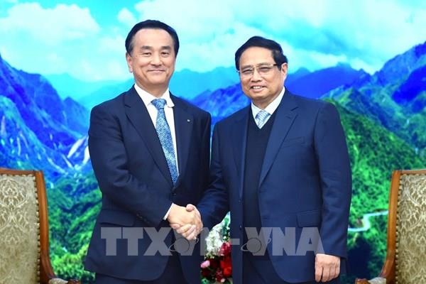 Thủ tướng tiếp Thống đốc và Đoàn đại biểu, doanh nghiệp tỉnh Yamaguchi, Nhật Bản