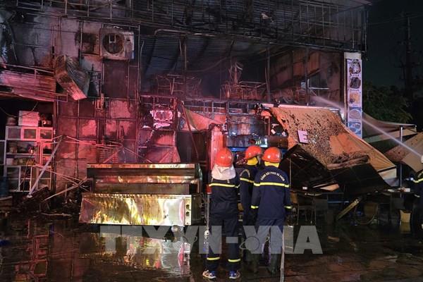 Cháy lớn tại một nhà hàng ở Bắc Ninh