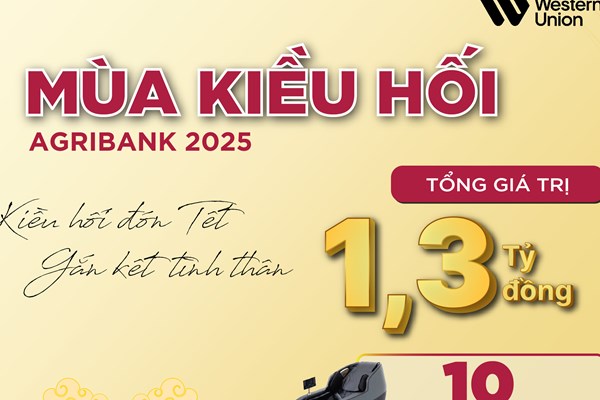 Agribank dành nhiều ưu đãi cho Mùa kiều hối 2025