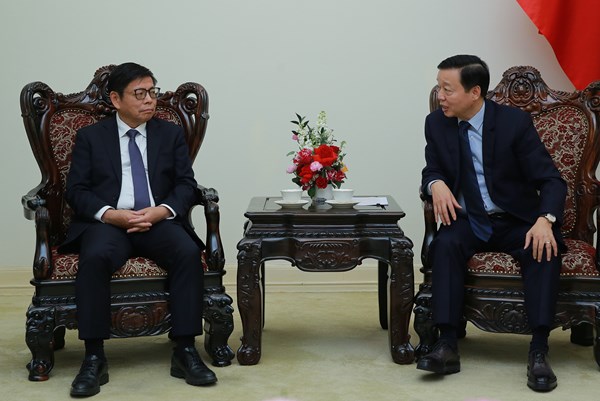 Phó Thủ tướng Trần Hồng Hà tiếp Chủ tịch Tập đoàn Thông tin tín hiệu đường sắt Trung Quốc
