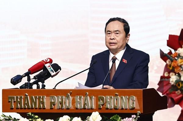 Chủ tịch Quốc hội Trần Thanh Mẫn: Hải Phòng thực hiện đồng bộ, hiệu quả, hoàn thiện mô hình tổ chức chính quyền đô thị