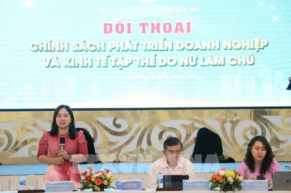 Đối thoại "Chính sách phát triển doanh nghiệp và kinh tế tập thể do nữ làm chủ”