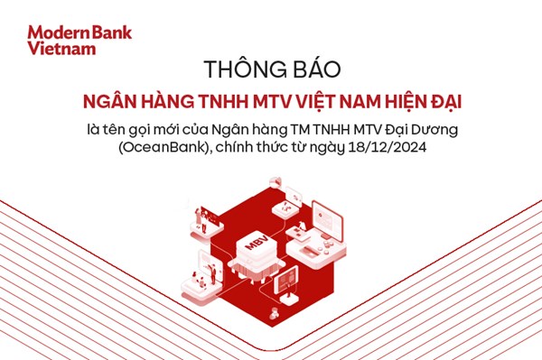 Ocean Bank chính thức đổi tên từ hôm nay 18/12