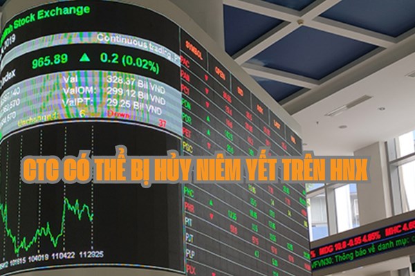 Cổ phiếu CTC có khả năng bị hủy bỏ niêm yết