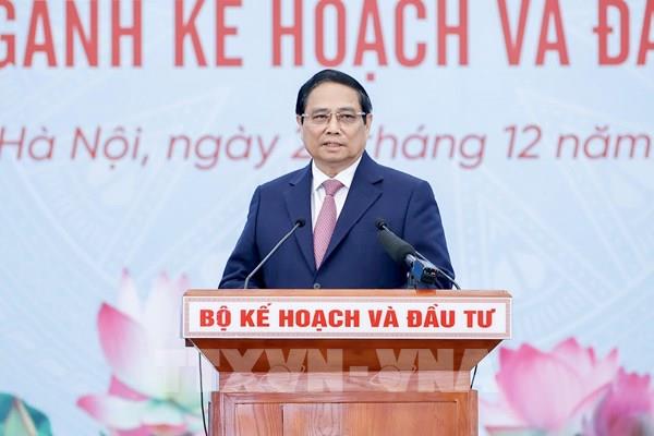 Thủ tướng Phạm Minh Chính: Ngành Kế hoạch và Đầu tư thực hiện 5 tiên phong để cùng cả nước về đích