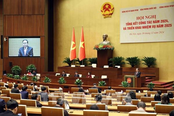 Chủ tịch Quốc hội Trần Thanh Mẫn: Khẩn trương hoàn thành việc sắp xếp, tinh gọn bộ máy