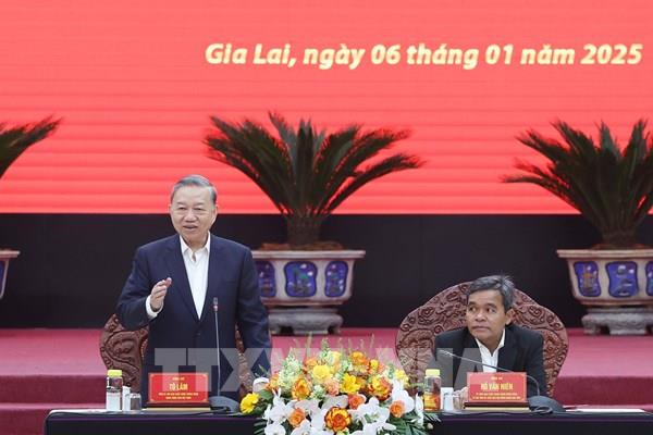 Tổng Bí thư: Phát triển Gia Lai trở thành tỉnh khá của khu vực Duyên hải miền Trung – Tây Nguyên