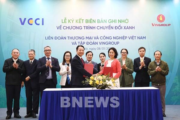 Vingroup và VCCI ký kết hợp tác toàn diện thúc đẩy chuyển đổi xanh