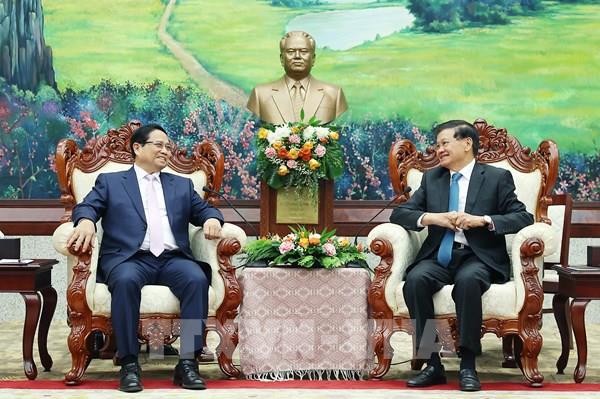 Việt Nam và Lào nhất trí nâng kim ngạch xuất nhập khẩu lên 5 tỷ USD