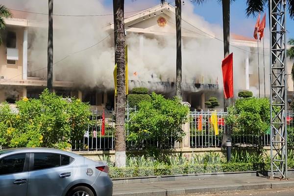 Thông tin chính thức vụ cháy trong trụ sở UBND tỉnh Bình Phước