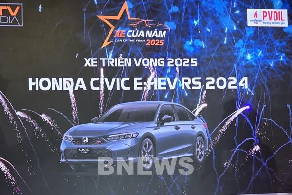 Honda Civic e:HEV RS và City RS nhận loạt danh hiệu tại “Xe của năm 2025”
