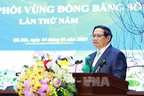 Thủ tướng Phạm Minh Chính chủ trì Hội nghị lần thứ 5 của Hội đồng điều phối vùng Đồng bằng sông Hồng