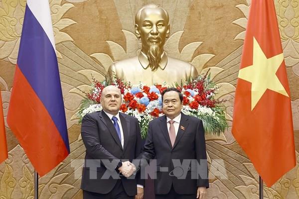 Chủ tịch Quốc hội Trần Thanh Mẫn hội kiến Thủ tướng Liên bang Nga Mikhail Vladimirovich Mishustin