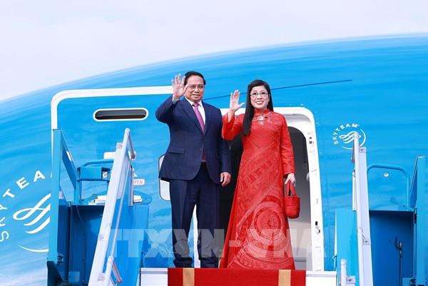 Thủ tướng Phạm Minh Chính và Phu nhân lên đường thăm chính thức Ba Lan, Séc và tham dự Hội nghị WEF tại Thụy Sĩ