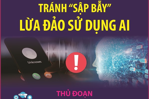 Tránh “sập bẫy” lừa đảo sử dụng AI