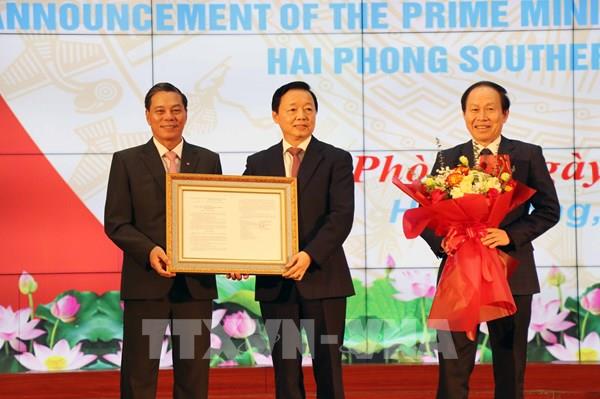 Công bố Quyết định thành lập Khu kinh tế ven biển phía Nam Hải Phòng