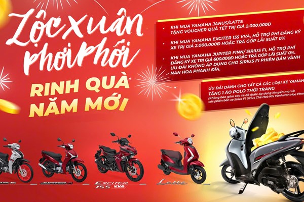Yamaha Việt Nam đang khuyến mại cho loạt xe máy