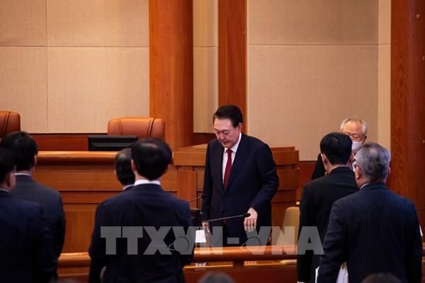 Tổng thống Hàn Quốc Yoon Suk Yeol xuất hiện tại phiên tòa luận tội đầu tiên