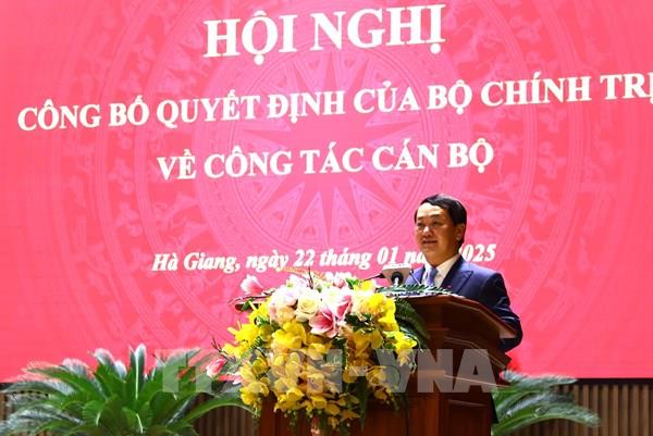 Ông Hầu A Lềnh giữ chức Bí thư Tỉnh ủy Hà Giang