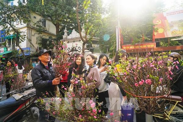 Sắc Xuân ở chợ Tết phố cổ Hà Nội