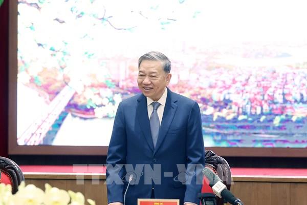 Tổng Bí thư Tô Lâm thăm, chúc Tết Đảng bộ, chính quyền, nhân dân Thủ đô Hà Nội